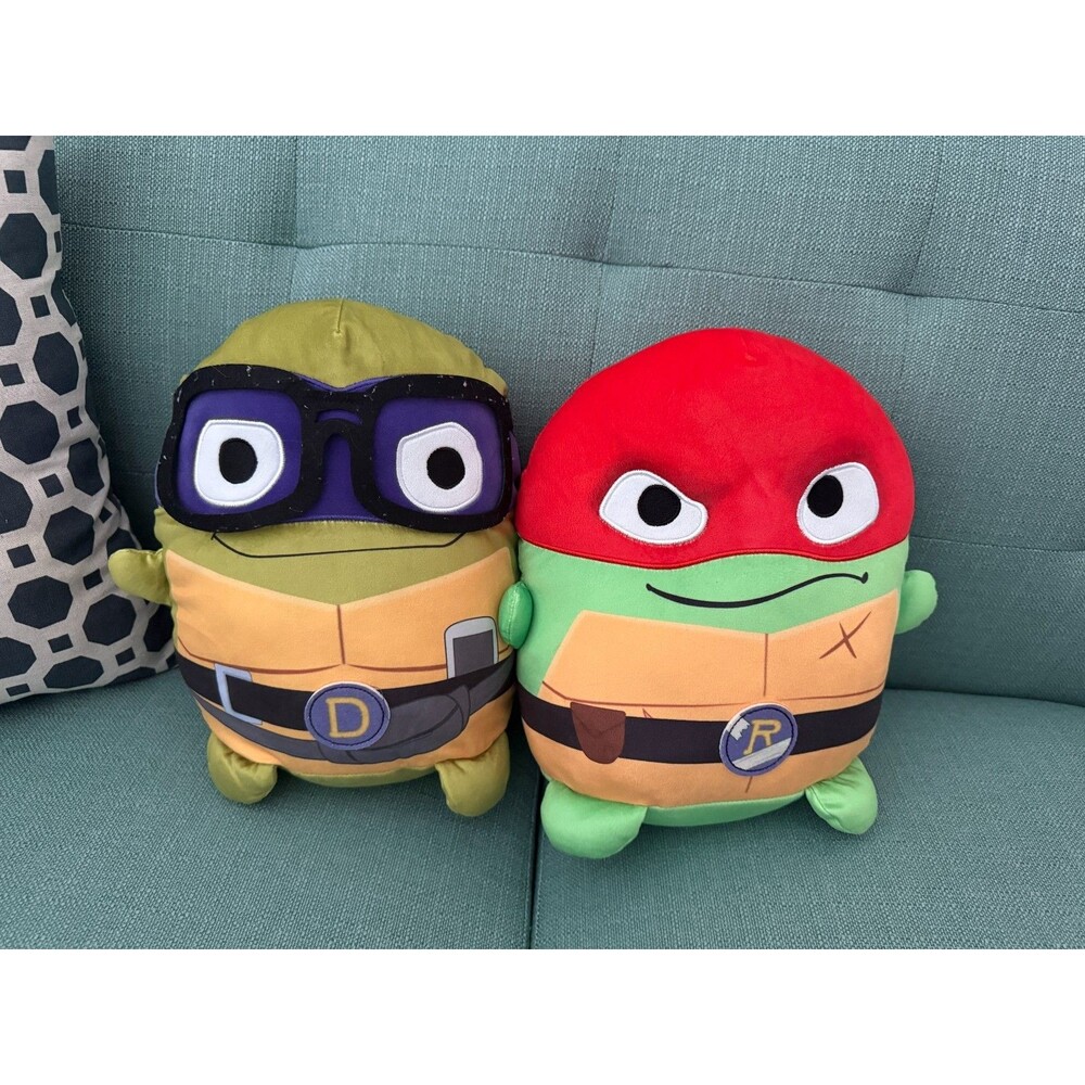 TMNT 14" Plush Squishmallow Teenage Mutant Ninja Turtles Rafael, Donatello